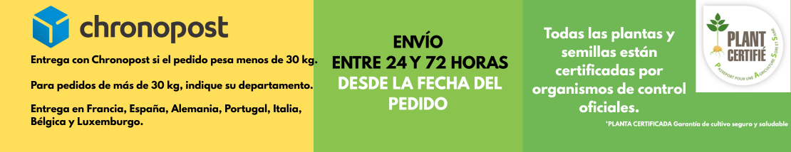 Envío en un plazo de 24 a 72 horas.