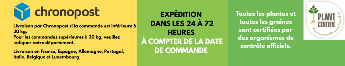 Expédition sous 24h à 72h